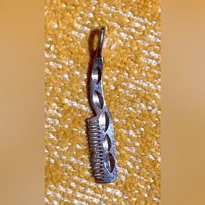 Vintage 1980s Sterling Silver hair cutting comb